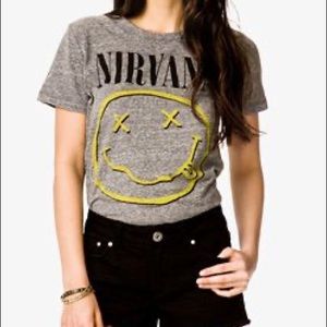 Forever 21 Grey Nirvana Tshirt
